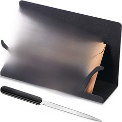 鐵藝置物架書立辦公室桌面文件收納架MAIL郵票信封整理架置物架鐵