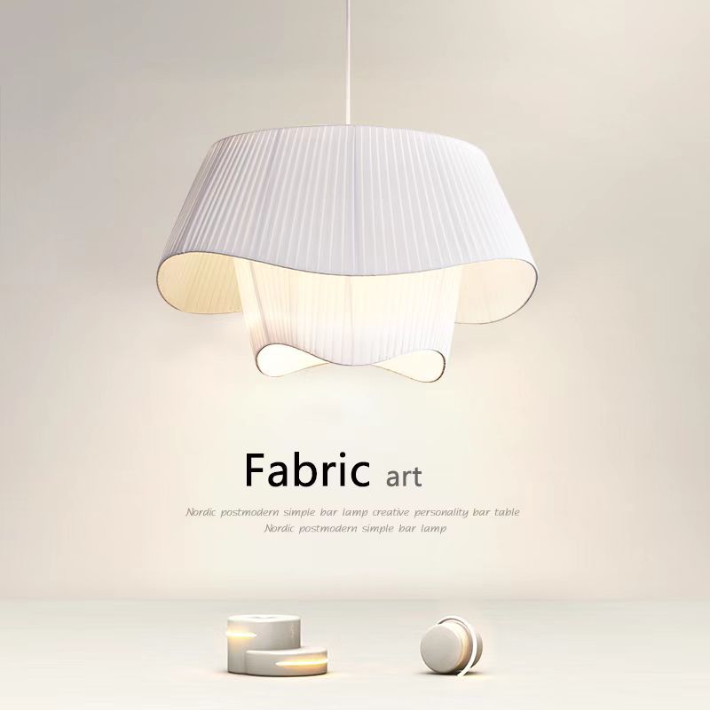 法式客厅吊灯ins卧室艺术餐厅网服装店民宿诧寂风缎布艺中古吊灯