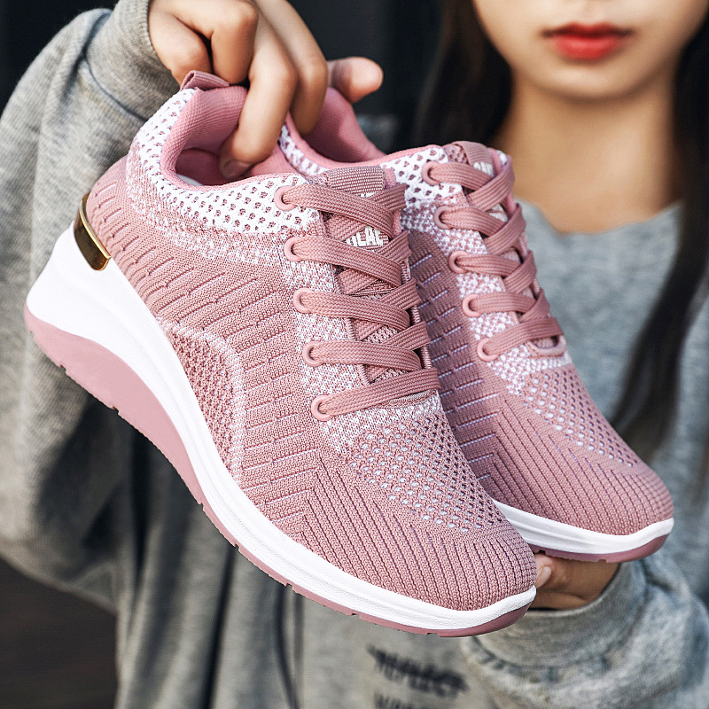 鞋子女秋季新款外贸女鞋批发内增高shoes潮鞋透气厚底运动鞋女 鞋子女秋季新款外贸女鞋批发内增高shoes潮鞋透气厚底运动鞋女