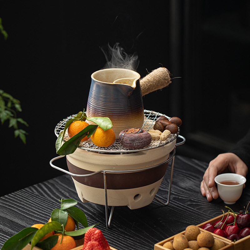 Olla de té juego de té traje hogar Kung Fu pequeña tetera interior de carbón fuego barbacoa estufa tetera estufa