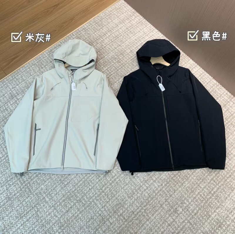 【090402】Spring/Autumn Men's Hooded Softshell Jacket, Outdoor Casual Commute Jacket, Unisex Style 【090402】Spring/Autumn Men's Hooded Softshell Jacket, Outdoor Casual Commute Jacket, Unisex Style