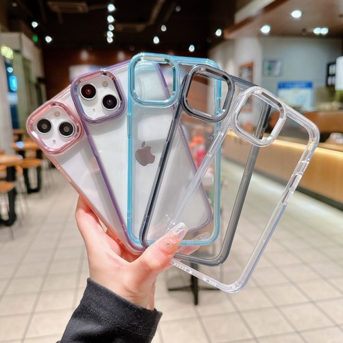 Metal and Hardware Mirror Frame Button Compatible with Apple iPhone 15 Pro Max Case 14 XR Samsung S23 Transparent 13 Famous Netizen