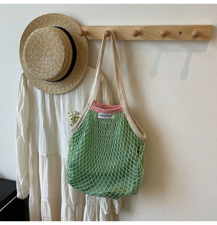 Lazy style large bag Women's 2025 new trendy and versatile single-shoulder bag with large capacity hollowed-out tote bag undefined