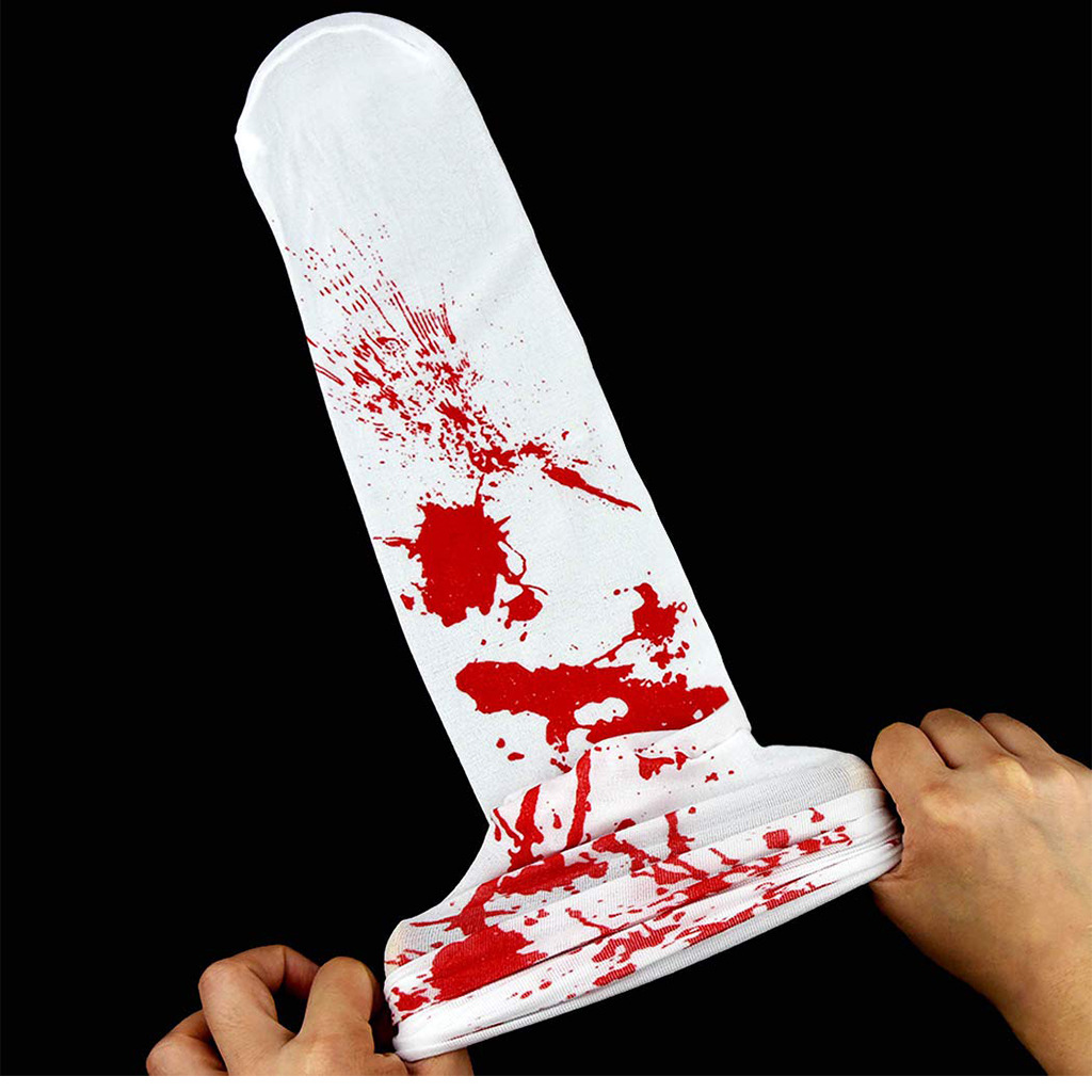 Unisex Funny Cool Style Blood Stains Gloves Socks 1 Pair display picture 2