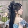 Crab pin with bow, hairgrip, hairpins, bangs, internet celebrity