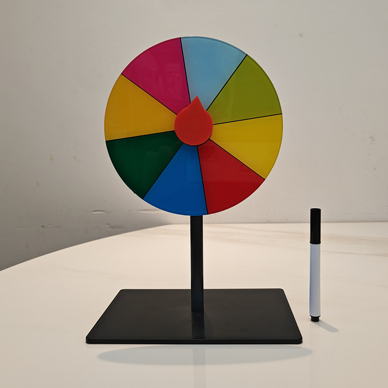 Diameter 15cm Lucky Draw Roulette Teaching Props Game Activities Erasable Lottery Desktop Roulette Amazon