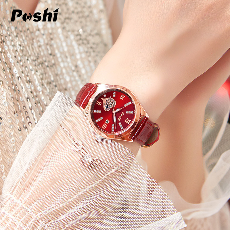 Poshi reloj de moda hueco para mujer reloj de cuarzo caliente en vivo reloj de mujer reloj de moda para mujer al por mayor