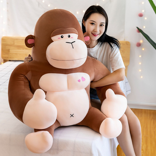 New gorilla doll plush toy King Kong gorilla doll wedding grabber doll gift manufacturer wholesale