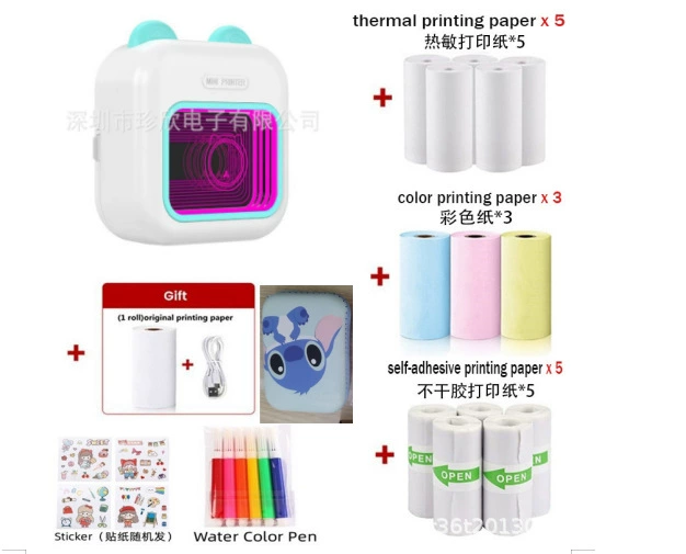 Small printer, wireless photo, universal mobile phone