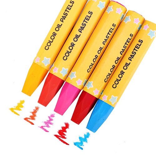 Wholesale effective oil pastels 24 colors children's crayons washable 36 colors kindergarten painting graffiti brushes barreled