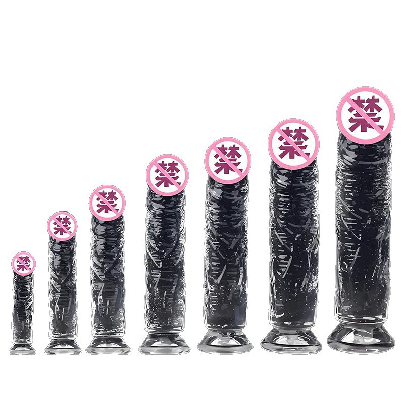 Realistic Transparent Dildo with Suction Base, Multiple Sizes (Ø 2–5 cm, 10–23.5 cm)