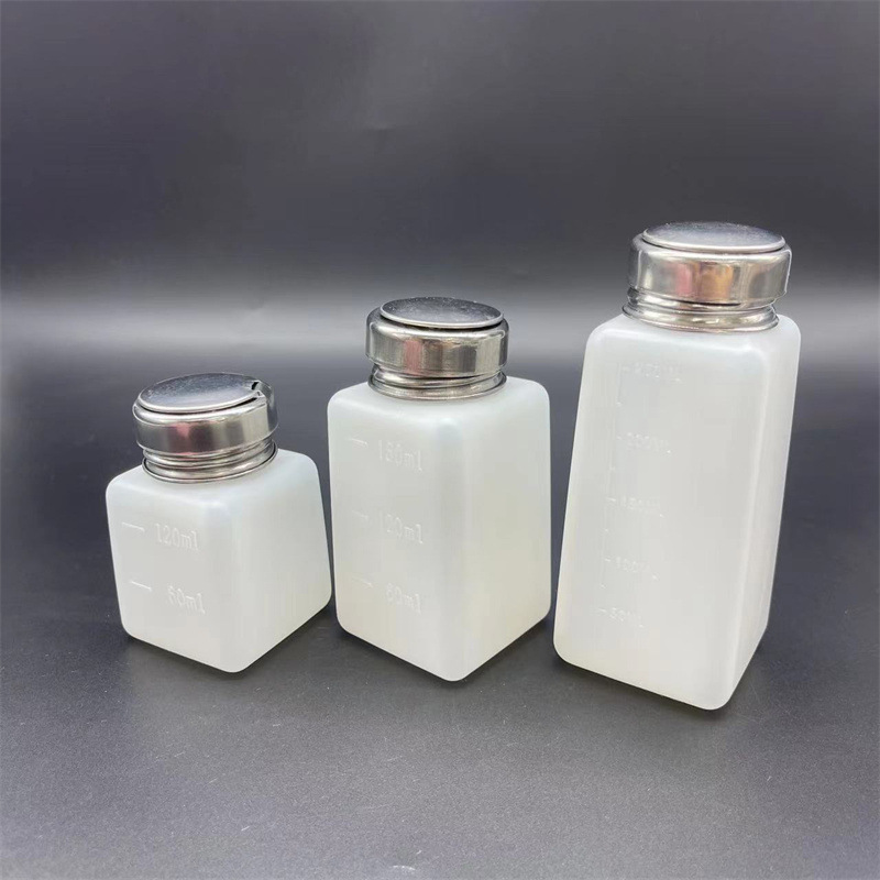 Plastic squeeze-type alcohol bottle 180ml industrial alcohol bottle nail art squeeze bottle refill bottle factory wholesale