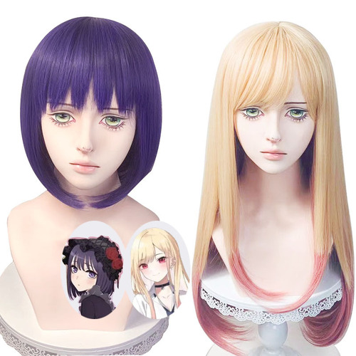 Mu Fei Dressing Doll Falling in Love Kitagawa Umume Kuroe Shizuku Lolita Maid Cosplay Wig