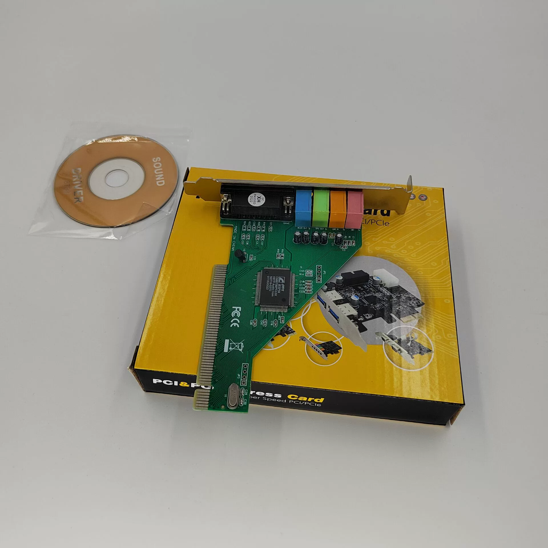 Новая звуковая карта PCI 4,1-канальная встроенная звуковая карта для настольного компьютера Высококачественная звуковая карта CMI8738