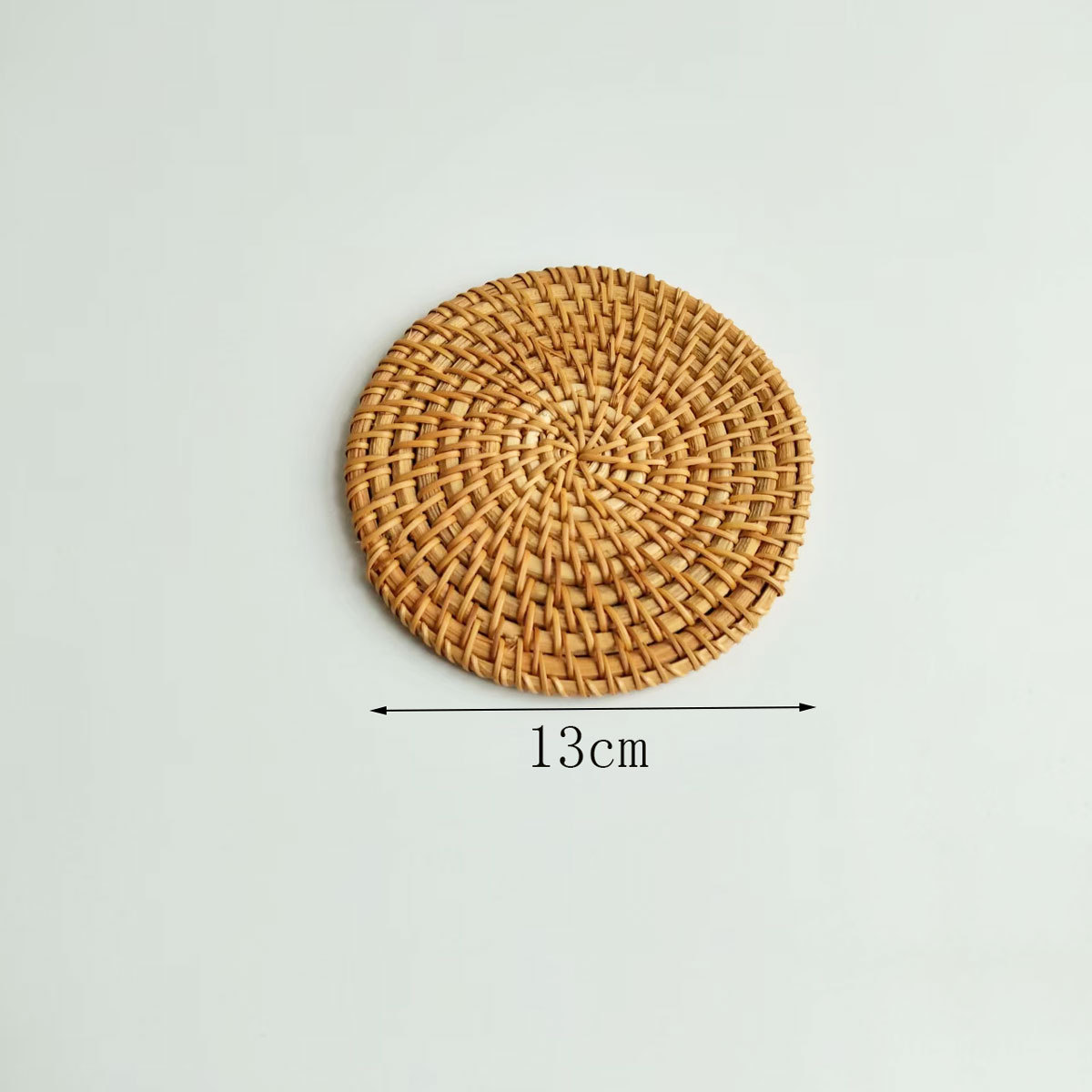 Cojín de ratán Cojín de ratán Cojín de aislamiento térmico Cojín de té de ratán de otoño tejido Cojín de olla de paja Cojín de aislamiento térmico tejido de ratán de restaurante