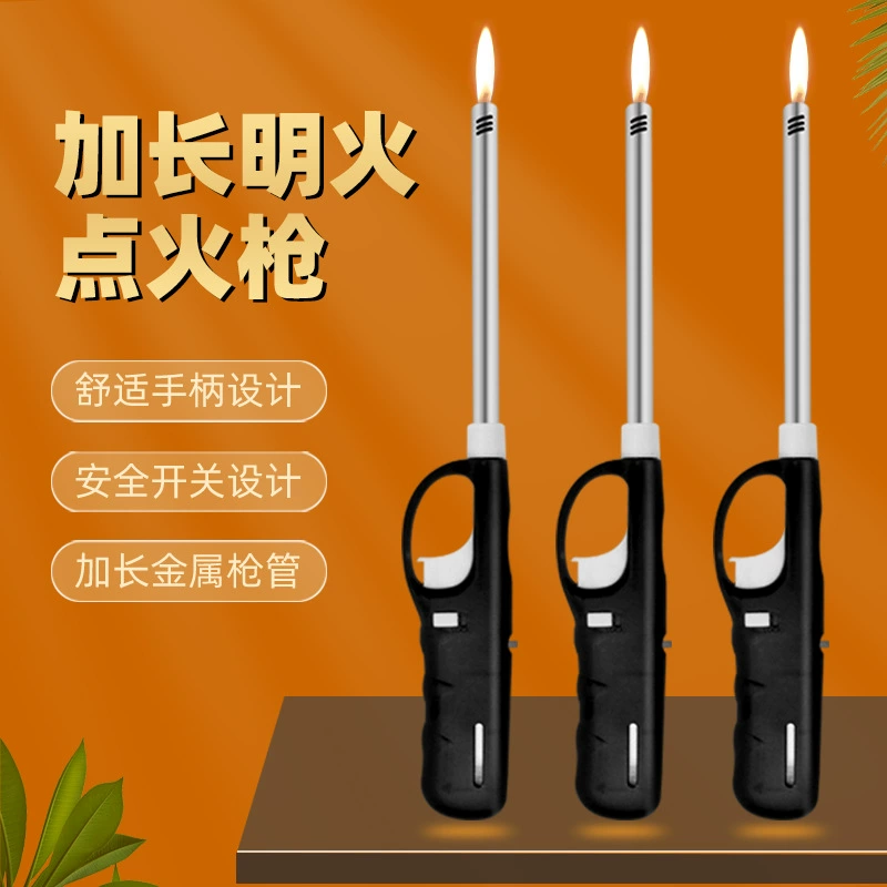 Удлиненная Зажигалка 918 Черный электронный воспламенитель Кухня Газовая плита LPG Пистолет зажигания Стержень зажигания