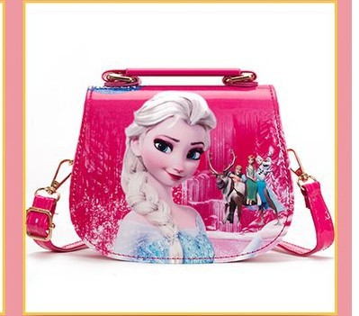Niños bolsa de hielo princesa bolso de las niñas estilo coreano mochila princesa Elsa lindo hombro bolsa de mensajero al por mayor