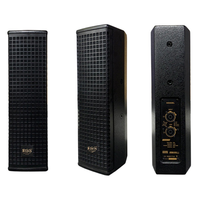Columna de sonido de fondo impermeable al aire libre RGG sala de conferencias profesional de madera al aire libre fábrica de columna de sonido de frecuencia completa al por mayor