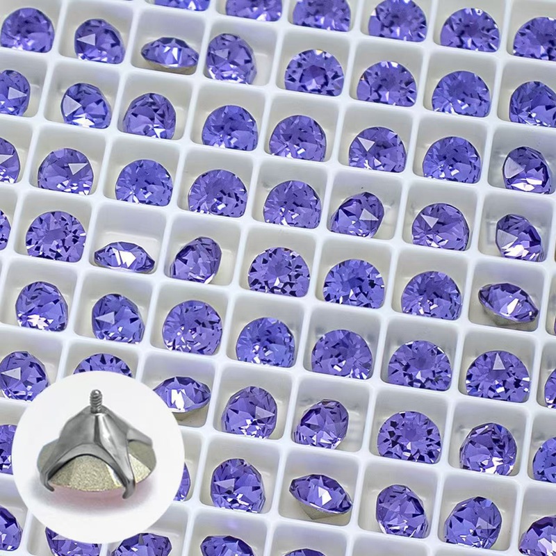 F136钛合金爆款尖底华子底耳钉耳骨钉替换头人头穿刺饰品|undefined