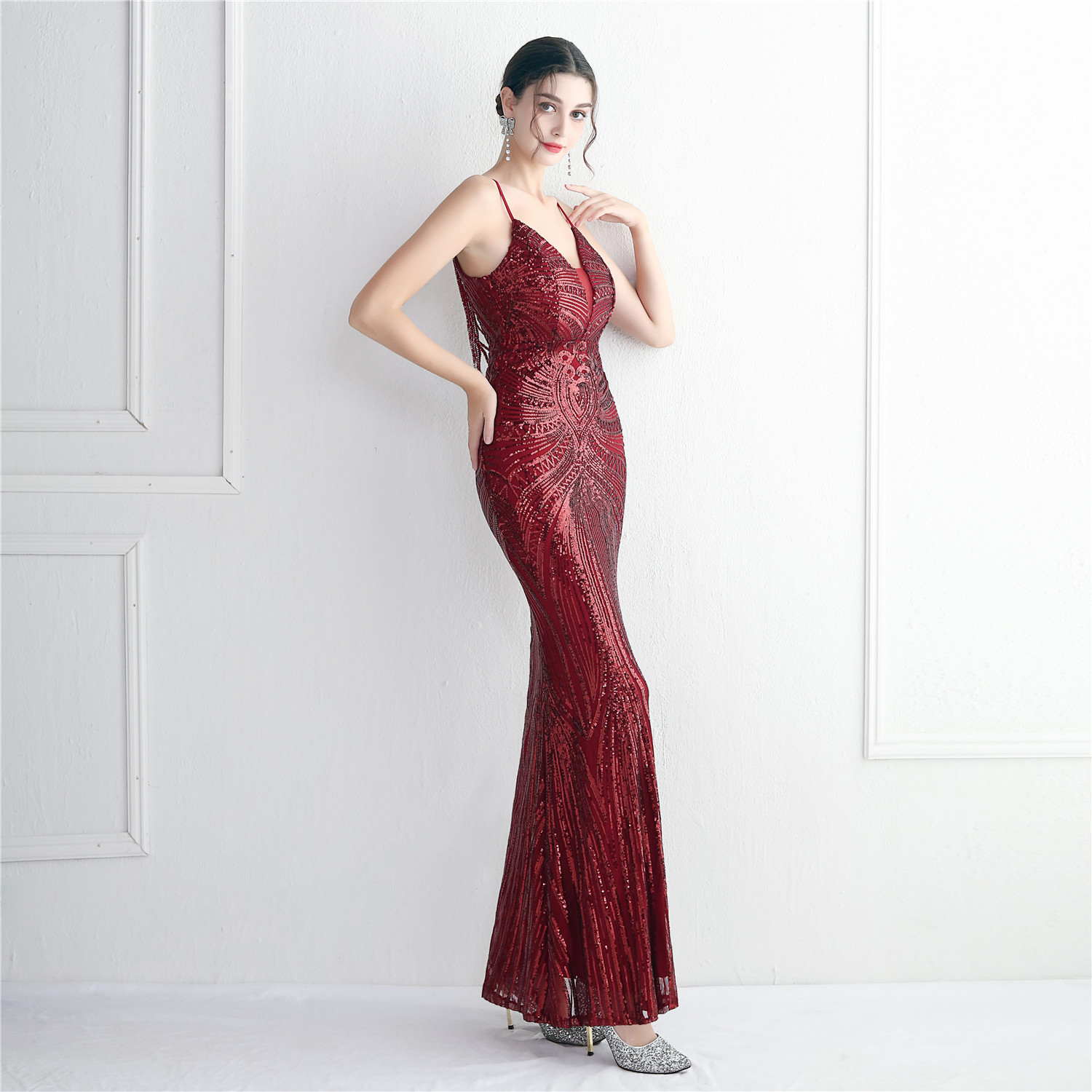 D9403 1900K ÁO HAI DÂY NỮ YIEOUBA DÁNG ÔM BODY GỢI CẢM SEXY HỌA TIẾT HOA HAI DÂY HỞ VAI THỜI TRANG NỮ G05 SẢN PHẨM MỚI
