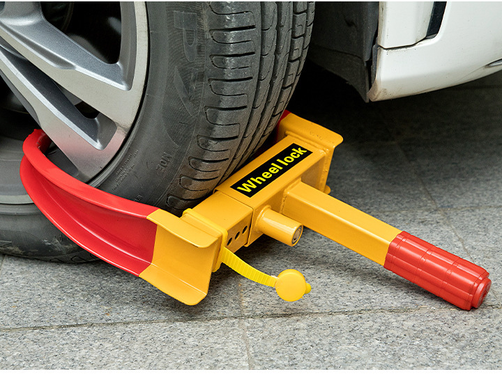 Car Tire Lock, Anti-Pry Lock, Clip-Type Anti-Theft Parking Lock, Cross-Border Exclusive Wheel Lock for Property Management