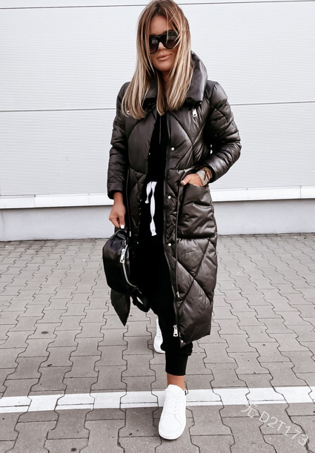 Women's Winter Coat Lapel Long Cotton Jacket For Commuter Style_voghion.com