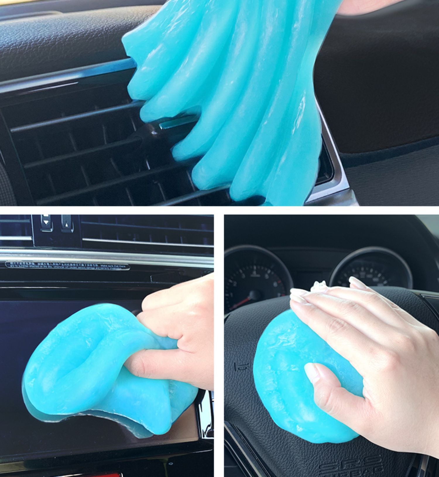 Car Cleaning Soft Rubber Car Interior Accessories Car Cleaning Artifact Multifunctional Dust Cleaning Mud Cleaning Dust
