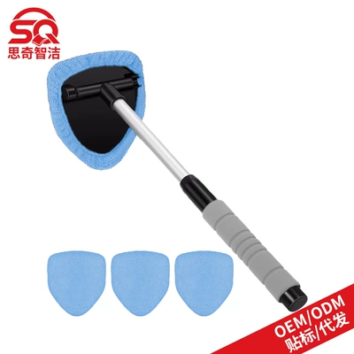 Factory Wholesale Sponge Handle — Car cleaning tools - 1-b-type-eva-pentagonal-plastic-piece-4-light-blue-cloth-covers