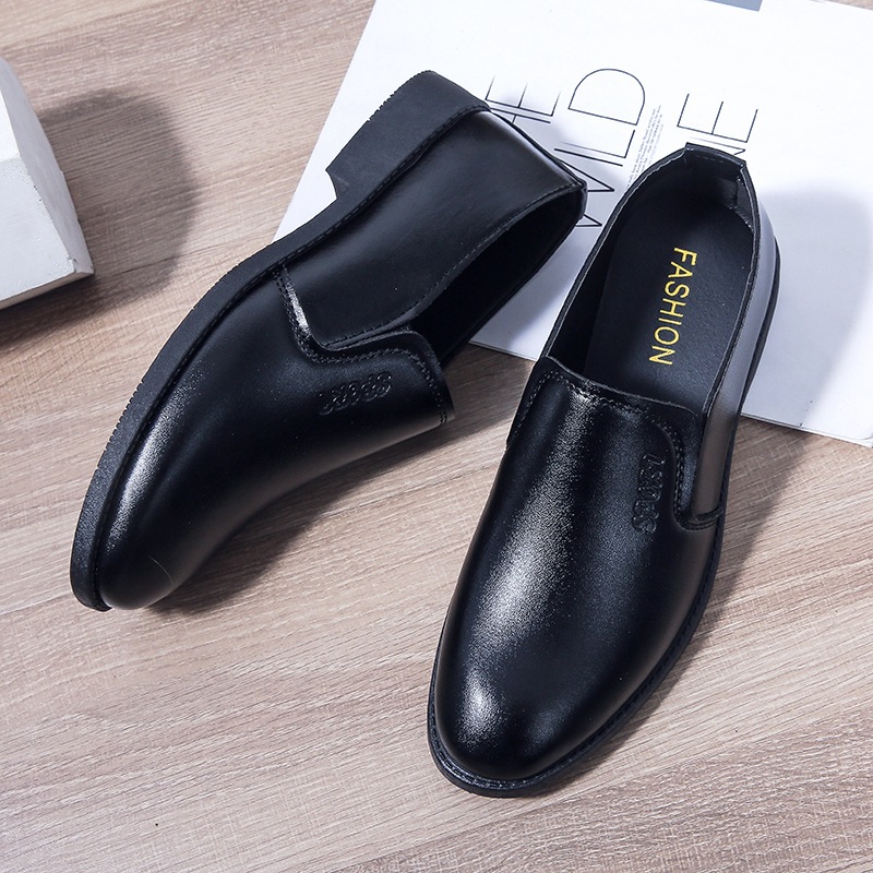 Primavera y otoño zapatos de cuero de negocios de moda de los hombres zapatos casuales zapatos de boda juvenil británica zapatos de dama de honor zapatos de cuero de los hombres image 4