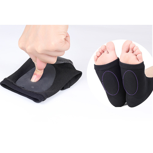 Arch gel socks, flat foot support socks, men's and women's arch orthopedic pads, gel anti-crack heel covers