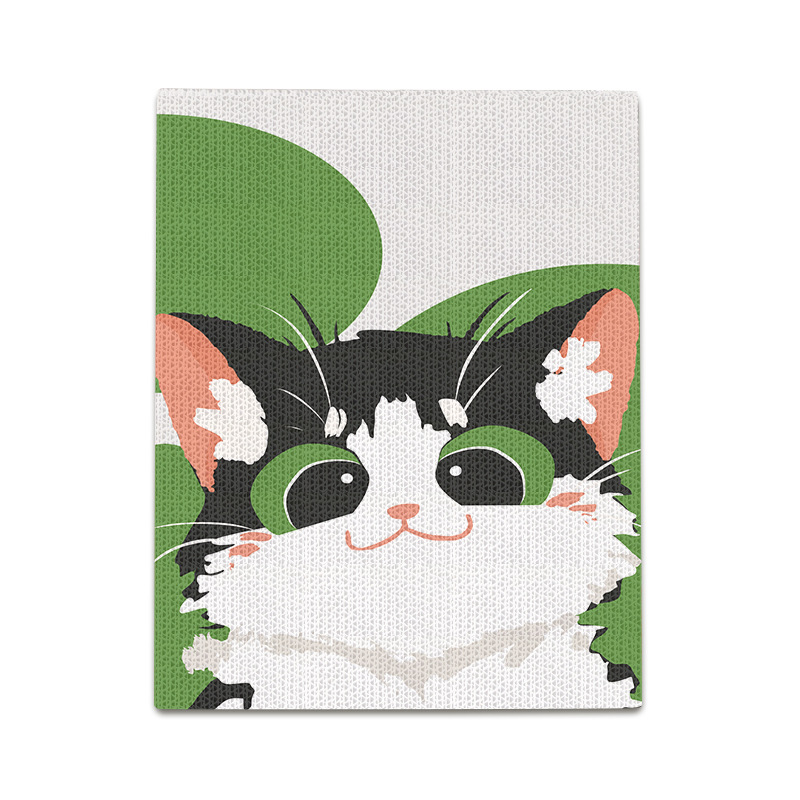 Placa de raspado vertical impresa para gatos, resistente al desgaste, respetuosa con el medio ambiente, engrosada y sin virutas, garra de gato, placa de garra de gato de pared, se puede personalizar con imágenes