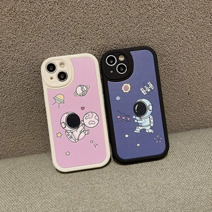 Apple, совместимый астронавтская овчина, чехол для телефона, мультяшный iPhone 11, айфон, 12промакс, большие глаза