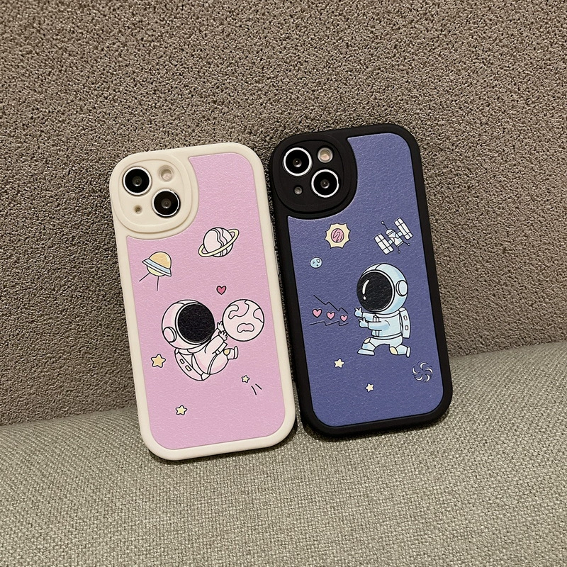 Apple, совместимый астронавтская овчина, чехол для телефона, мультяшный iPhone 11, айфон, 12промакс, большие глаза