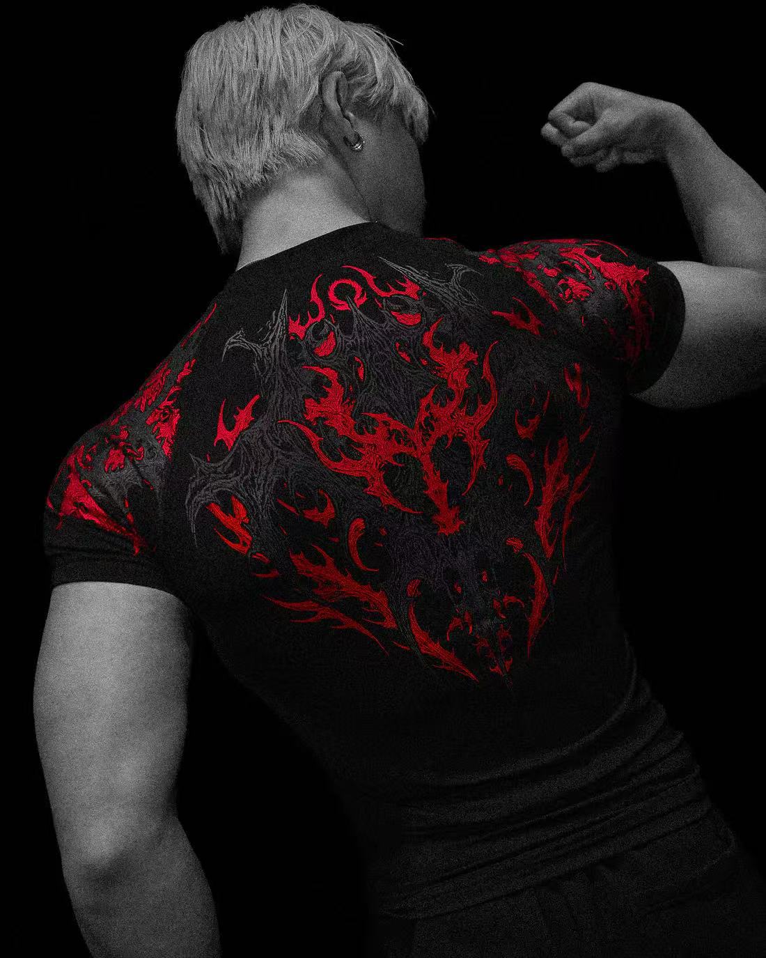 Breathedivinity Venom Purgatory Quick-Dry Short-Sleeve Fitness Sports Shapewear Compression Shirt For Men And Women 008_viptrois.com