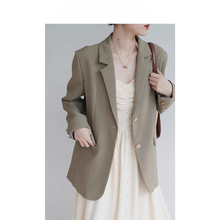 瞌睡兔镇店款！10W+复古正肩西装外套女2025春秋季休闲小个子西服