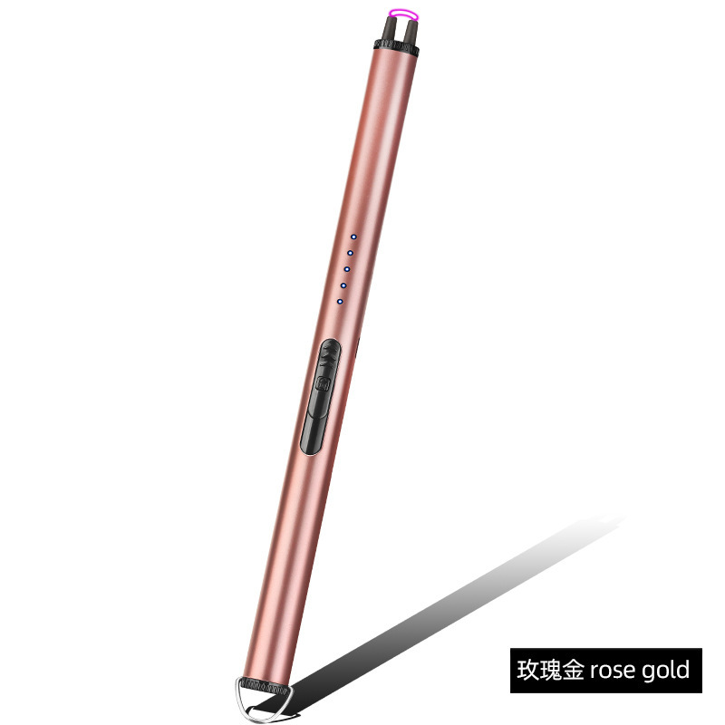 Fabricantes al por mayor Arco Tipo-c Cargador Encendedor Estufa de gas Encendido Agarre Exalargue Cocina Encendedor Transfronterizo Chong