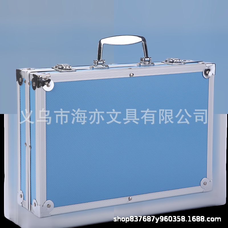 Caja de aluminio azul puro