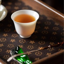 高端羊脂玉薄胎个人品茗杯印制logo瓷都德化功夫茶具白瓷小茶杯