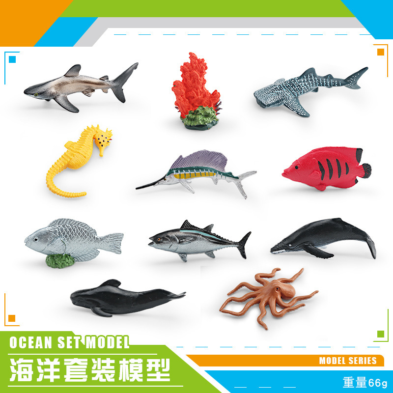 BL - 10141 Set de animales marinos de 11 piezas 266g