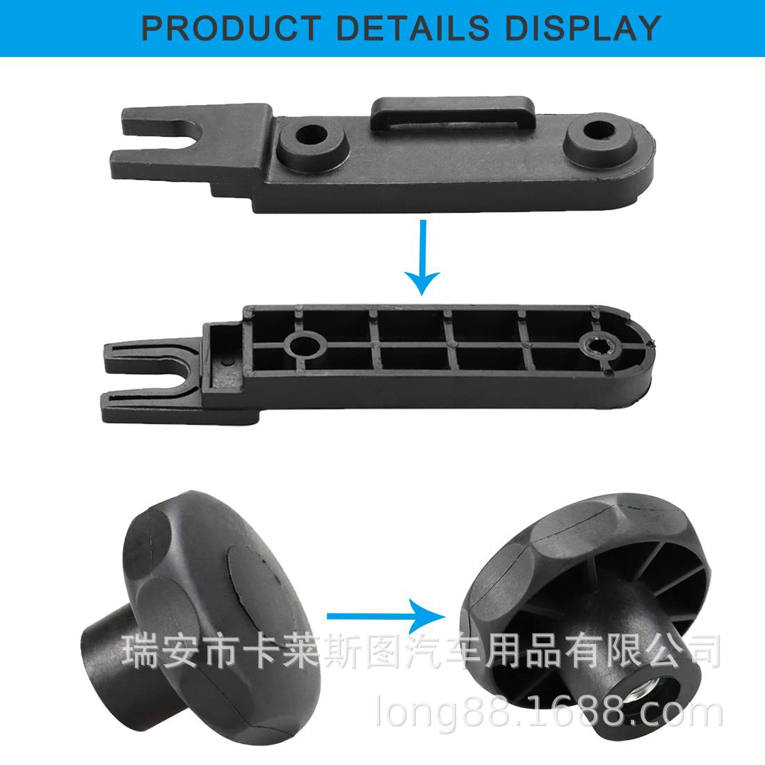 Accesorios de instalación de equipaje de techo del coche aplicables perno especial en forma de U gancho portaequipajes Mute barra transversal Coche