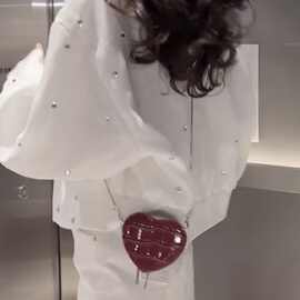 山力达迪欧洲站春装女2025新款欧货韩范仙气温柔风烫钻欧根纱棒球