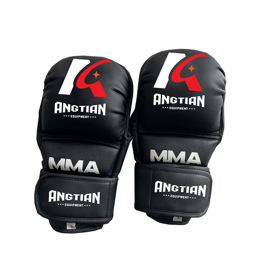 Fábrica Angtian personalizada guantes de boxeo profesional MMA boxeo Muay Thai guantes de boxeo