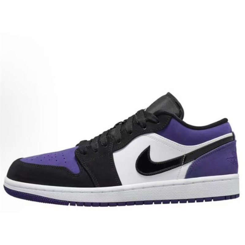莆田純正オリジナル aj1 ロートップ aj1 男性と女性のカジュアルスニーカーバスケットボールシューズ黒紫クールグリーンノースカロライナブルーカップルスポーツシューズ|undefined