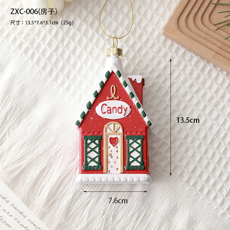 Buscando madera nueva guirlanda de Navidad donuts pan de jengibre hombre casa regalos de vacaciones juguetes accesorios suministro transfronterizo