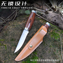 廠家直銷手把肉小刀一體防身刀戶外刀具戰術野營便攜水果刀隨身刀