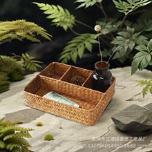 创意收纳筐手工编织储物框零食置物桌面杂物收纳篮筐