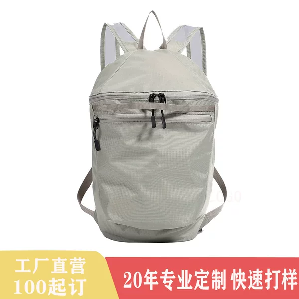 Lightweight Casual Waterproof Hiking and Cycling Backpack Outdoor Sports Travel Backpack Nylon Cloth Mountaineering Bag with Printed Logo