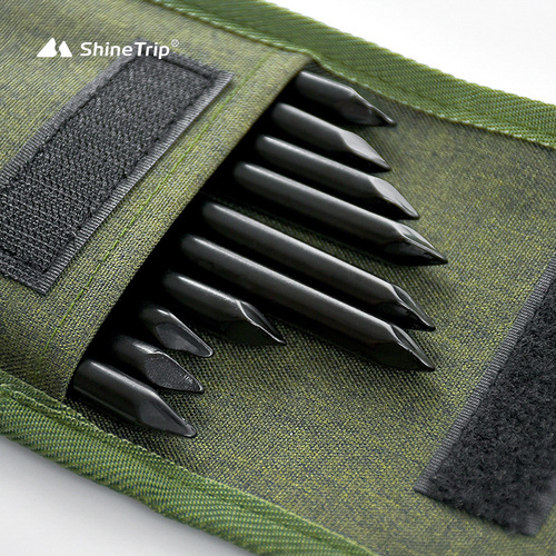 Outdoor camping ground peg storage bag Oxford cloth thickened ground peg bag camping tent camp peg small accessories storage bag