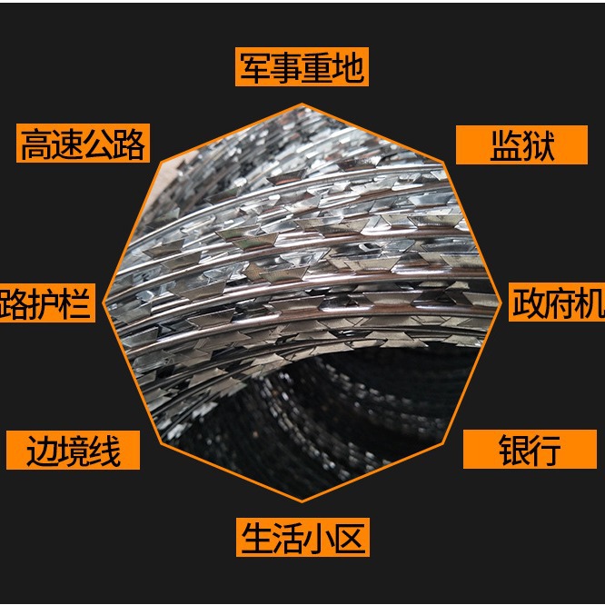 单圈螺旋刀片刺绳厂家批发价格 刀片刺网规格 蛇腹型刀片刺丝厂家-阿里巴巴
