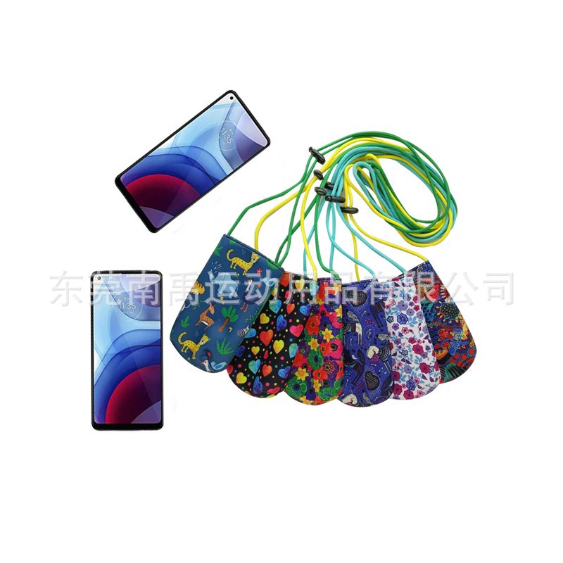 新款手机零钱包 潜水料男女小零钱袋 创意硬币钥匙包收纳包女包